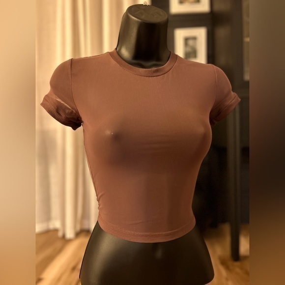 Forever 21 Tops - Forever 21, short sleeve, see through crop top, size S